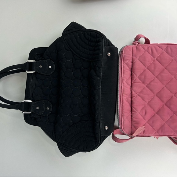 Vera Bradley Black and Pink Handbag Collection - Picture 8 of 16